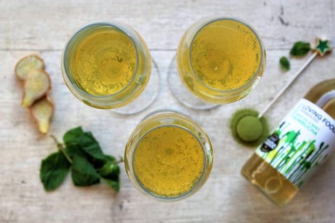 Matcha, Mint & Ginger Fizz – Loving Foods