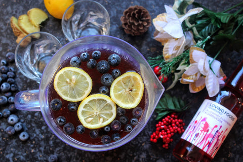 Spiced Apple & Blueberry Punch – Loving Foods