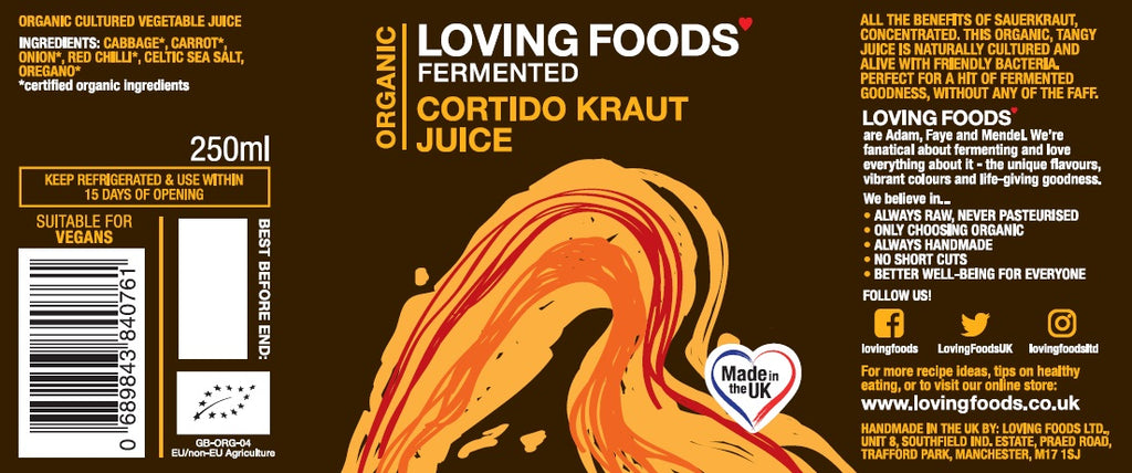 Organic Spicy Cortido Sauerkraut Juice