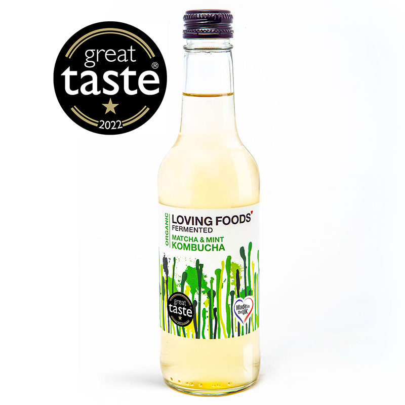 Loving Foods Organic Kombucha - Matcha & Mint 330Ml