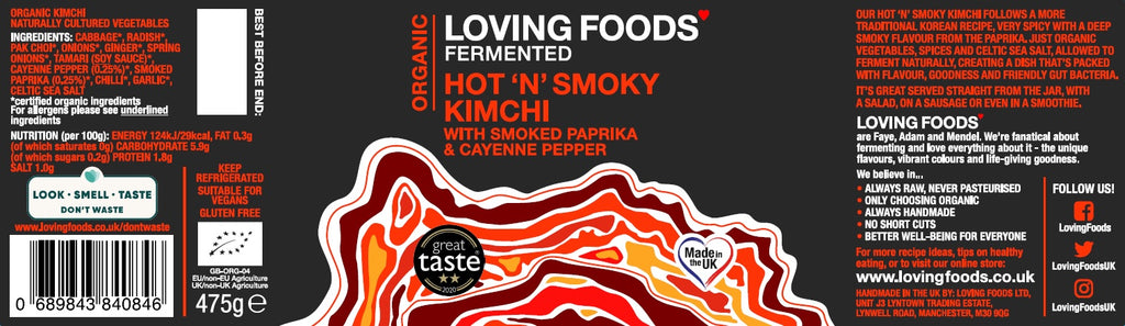 Organic Hot 'N' Smoky Kimchi