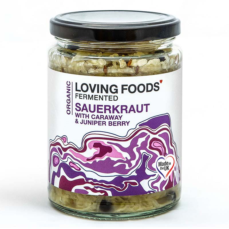 Loving Foods Organic Sauerkraut - Caraway & Juniper Berry Size 1