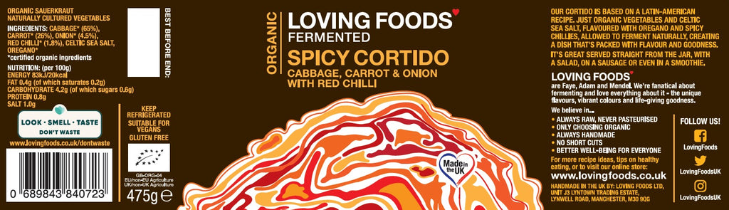 Organic Spicy Cortido Sauerkraut